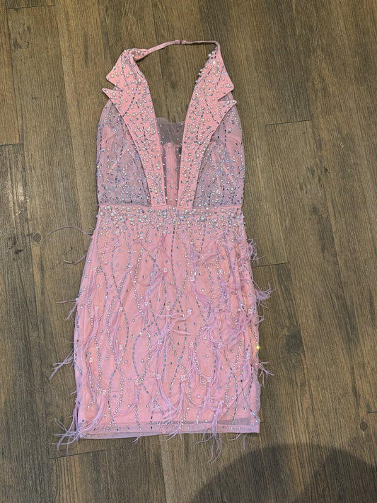 Punchy Blonde sequins dress